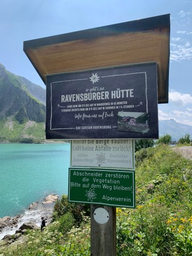 Richtung Ravensburger Hütte
